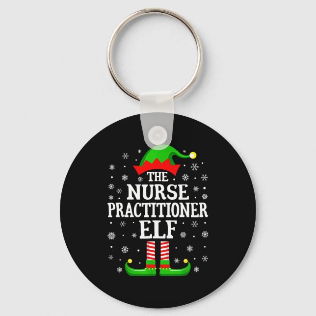 Llavero Nurse Practitioner Elf Funny Christmas Family Matc (Anverso)