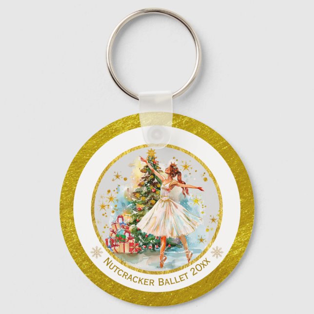 Llavero Nutcracker Ballet Ballerina - Christmas Keepsake  (Anverso)