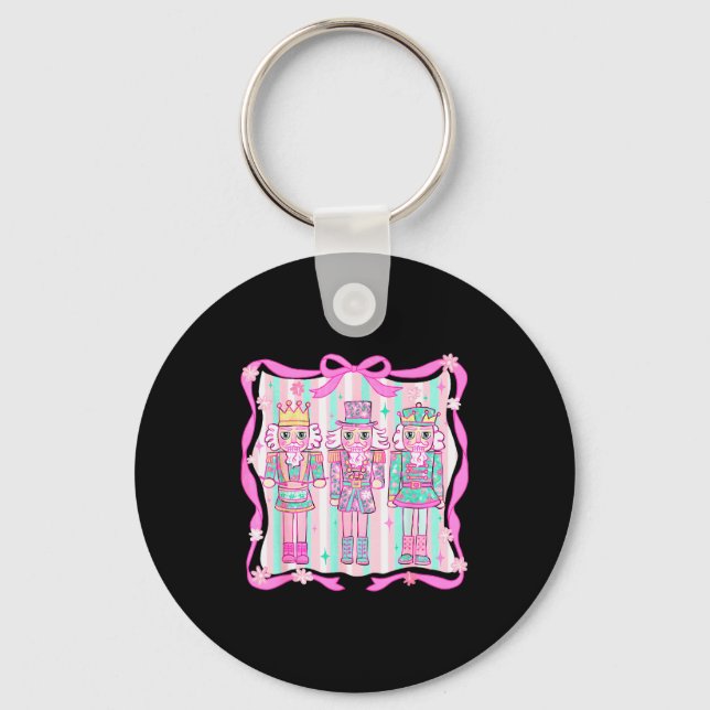 Llavero Nutcracker Coquette Nk Bow Xmas Holiday Merry Chri (Anverso)