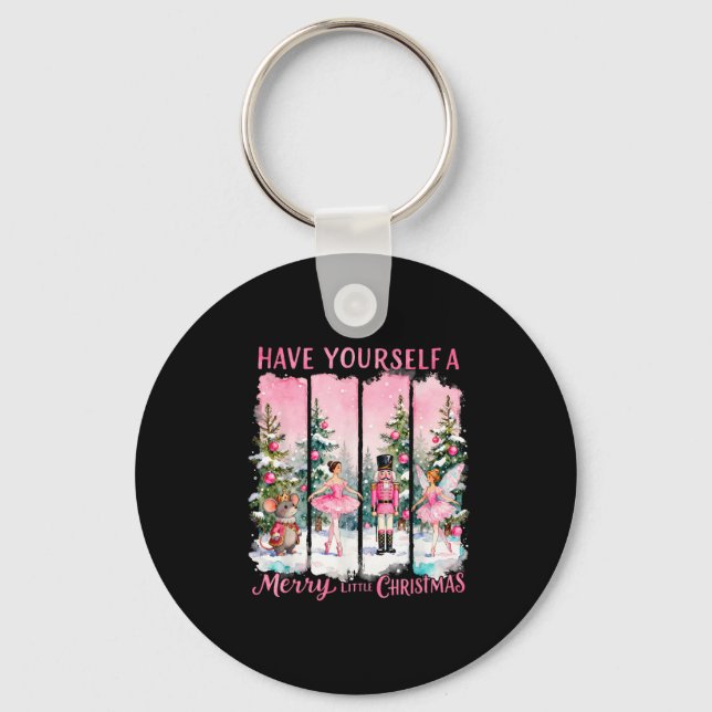 Llavero Nutcracker Friends Snow Globe Nk Coquette Bow Chri (Anverso)