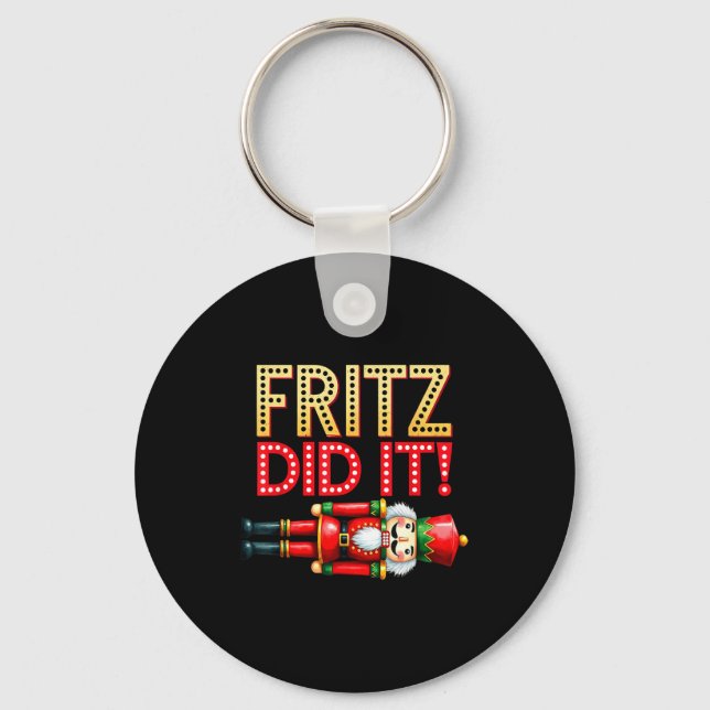 Llavero Nutcracker Fritz Did It Clara Funny Christmas Ball (Anverso)