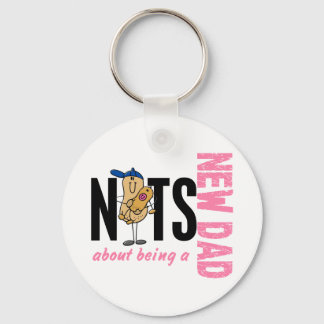 Llavero Nuts About Being A New Dad 1 (Pink)