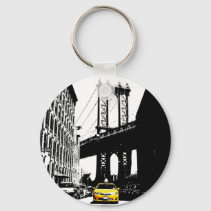 Llavero Nyc Brooklyn Bridge Yellow Taxi New York City
