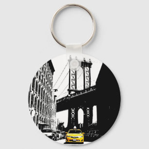 Llavero Nyc Brooklyn Bridge Yellow Taxi New York City