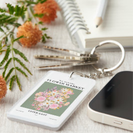 Llavero NYC Flower Market Upper East Elegant Keychain