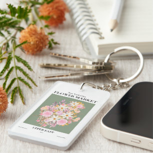 Llavero NYC Flower Market Upper East Elegant Keychain