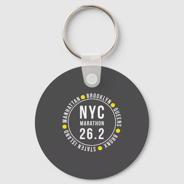 Llavero Nyc New York Souvenir Marathon Runner _2  (Anverso)