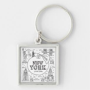 Llavero NYE New York Vacation Souvenirs NYC Gift