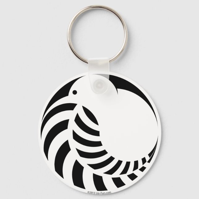 Llavero NZ Kiwi / Silver Fern (Anverso)