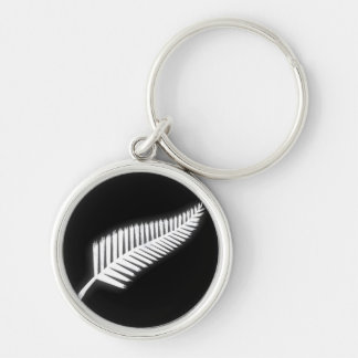 Llavero NZ Silver Fern Emblem Nacional Keychain Patriótico