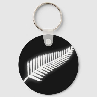 Llavero NZ Silver Fern Emblem Nacional Keychain Patriótico