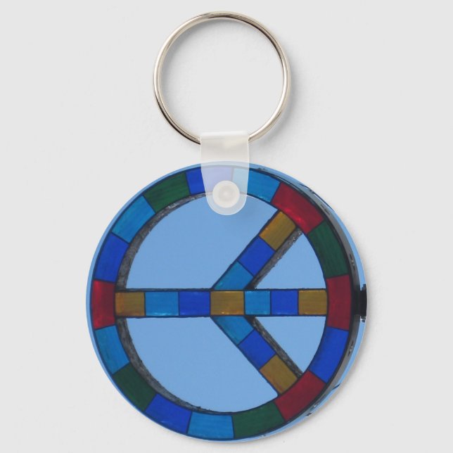 Llavero O.B. Cadena de teclas de signo de paz (Anverso)