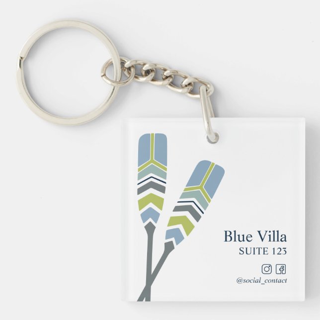 Llavero Oars Lake Ocean Beach Cabaña Rental Hotel ROOM (Frente)