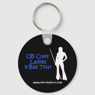 Llavero OB Cues Ladies 9-Ball Tour Logo Keychain