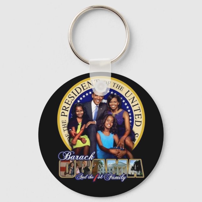 Llavero OBAMA-1ª FAMILIA-Keychain (Anverso)