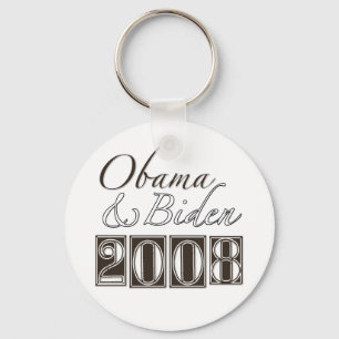 Llavero Obama Biden BW 2008