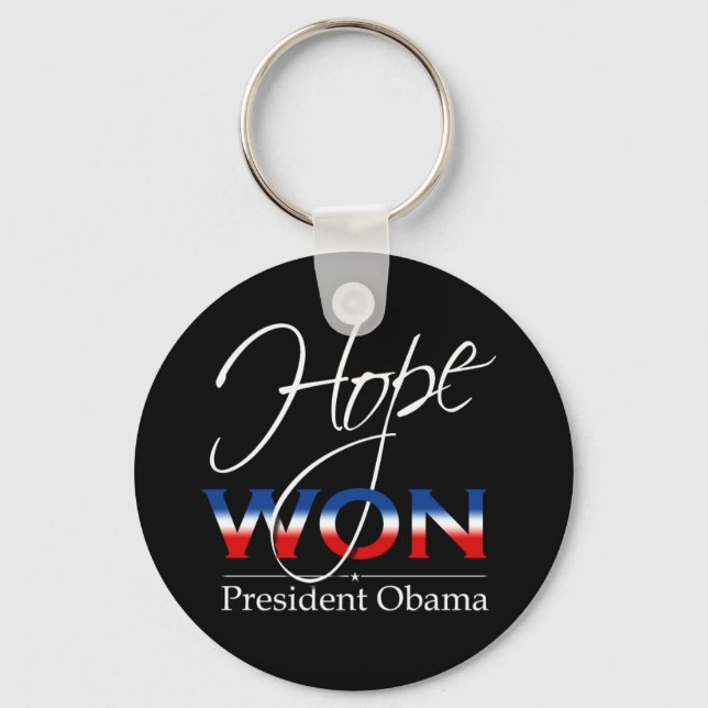 Llavero Obama HOPE WON - Keychain (Anverso)