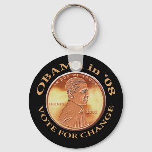 Llavero Obama Penny Keychain