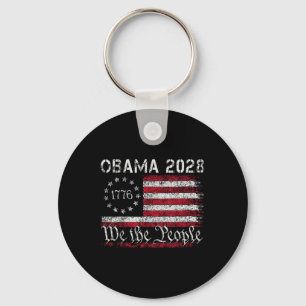 Llavero Obama Retro Vintage Bandera Estadounidense Patriót