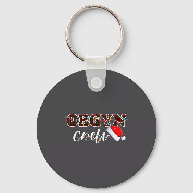 Llavero Obgyn Crew Christmas Lights Santa Hat  (Anverso)