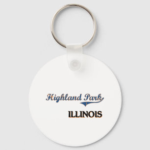 Llavero Obra clásica de la ciudad de Highland Park