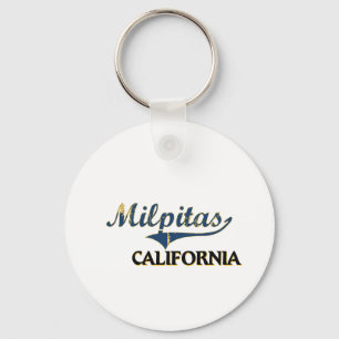 Llavero Obra clásica de la ciudad de Milpitas California