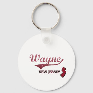 Llavero Obra clásica de la ciudad de Wayne New Jersey