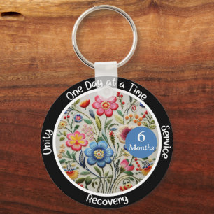 Llavero Obsequio de hito de recuperación personalizada - F