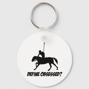Llavero Obsesionado con polo del caballo