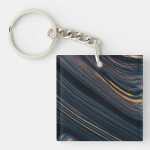 Llavero Obsidiana Mahogany Goldsheen