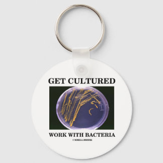 Llavero Obtén Trabajo Culturado Con Bacterias (Placa Agar)