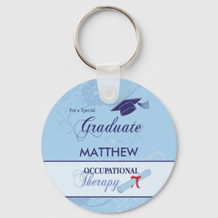 Llavero Occupational Therapist Graduation Swirl Round Gift