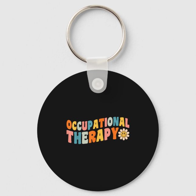 Llavero Occupational Therapy Groovy Occupational Therast O (Anverso)