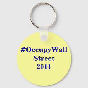 Llavero #OccupyWallStreet (Ocupar Wall Street)