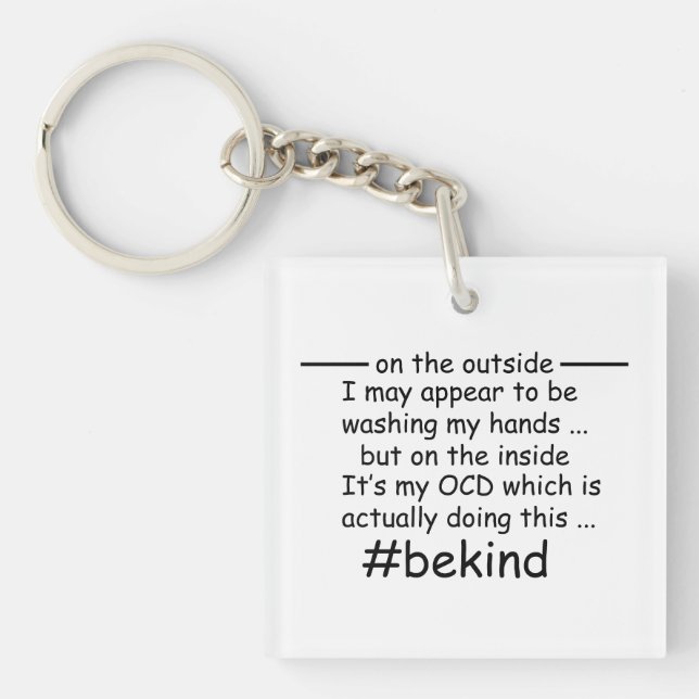Llavero OCD - Conciencia obsesiva sobre el trastorno compu (Frente)