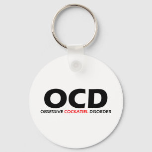 Llavero OCD - Desorden obsesivo del Cockatiel