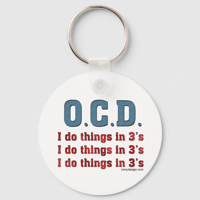 Llavero OCD I hago cosas en los 3 (Anverso)