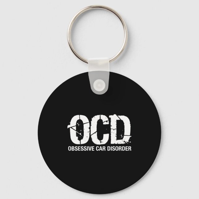 Llavero Ocd Obsessive Car Disorder Funny Lover Garage Guy  (Anverso)