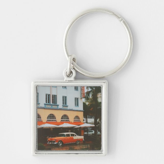 Llavero Ocean Drive, South Beach, Miami (Frente)