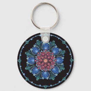Llavero Ocean Sunset Dot Mandala