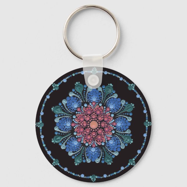 Llavero Ocean Sunset Dot Mandala (Anverso)