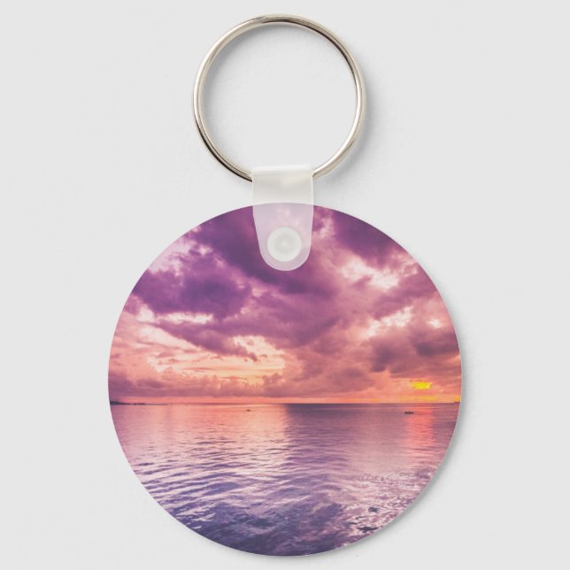 Llavero Ocean Sunset Inspirador (Anverso)