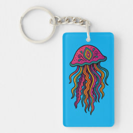Llavero Ocean Vibes Jellyfish Keychain