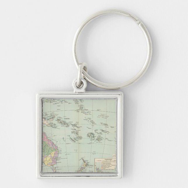 Llavero Oceanien - Atlas Mapa de Oceanía (Frente)