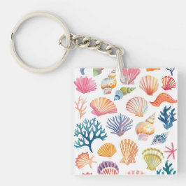 Llavero OceanModern Tropical Plant Print – Pink and Green 
