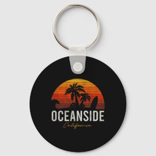 Llavero Oceanside Beach California Palms Vacation Surf Sun