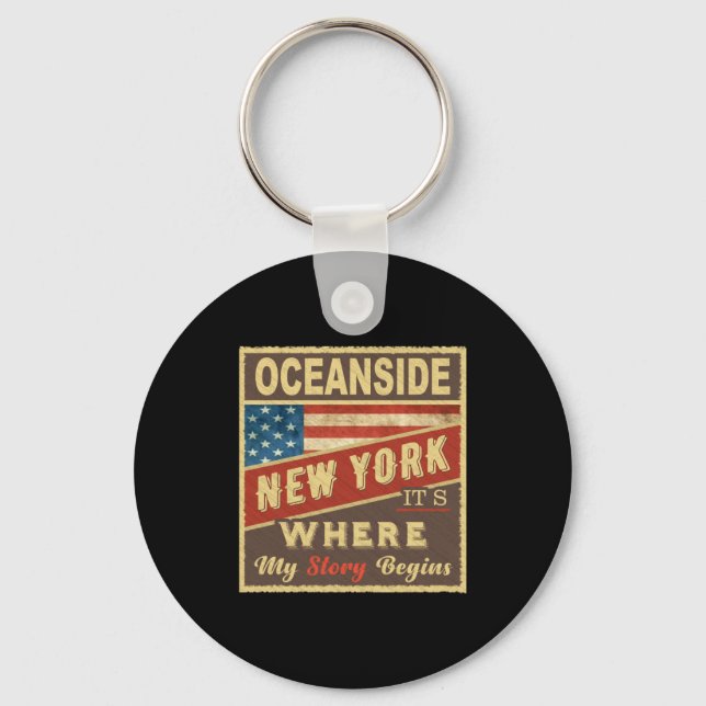 Llavero Oceanside Ny Its Where My Story Begins _1  (Anverso)