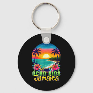Llavero Ocho ríos jamaica playa puesta de sol tropical ver