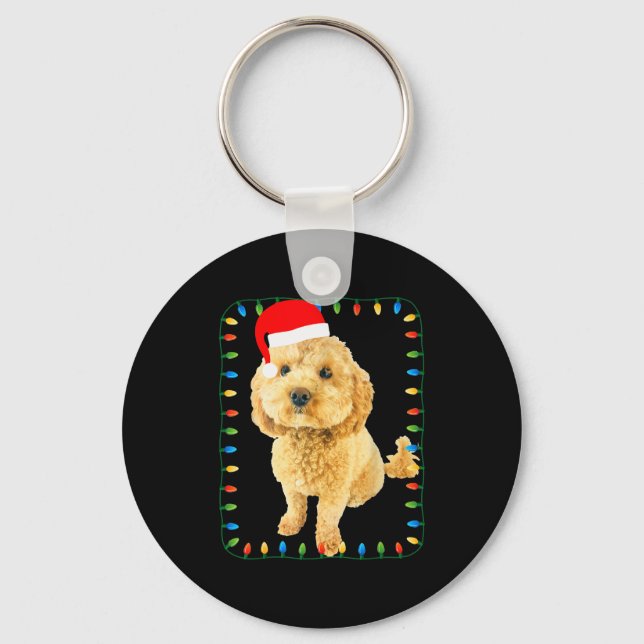 Llavero Ochon Puppy Dog Christmas Party Bicho Bichon Odle  (Anverso)