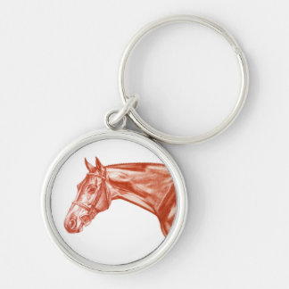 Llavero ocre rojo del caballo del cazador